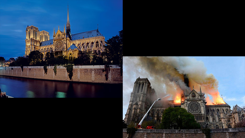 Políticos que compartieron su foto en Notre Dame